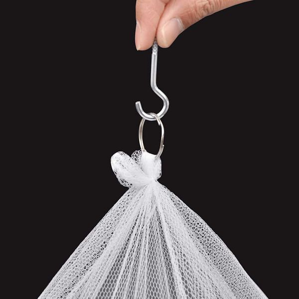 Komarnik za Posteljo Set Okrogle Mreže 1020 x 230 x 56 cm 2 kosa