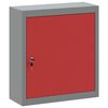 vidaXL Omarica za orodje s polico Rdeča in siva 50 x 20 x 55 cm