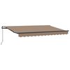 vidaXL Vlečna tenda Taupe 3 x 2 m blago