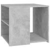 vidaXL Stranska mizica betonsko siva 50x50x45 cm iverna plo&scaron;ča