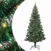 vidaXL Umjetna preddekorirana božićna jelka med 300 LED Zelena 240 cm