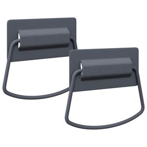 vidaXL Ročaji za kabinete 2 kos Antracit 85 x 45 mm Kovina