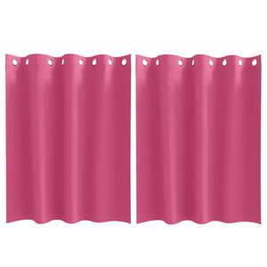 vidaXL Zavese za zatemnitev z obroči 2 pcs Svetlo roza 140 x 140 cm