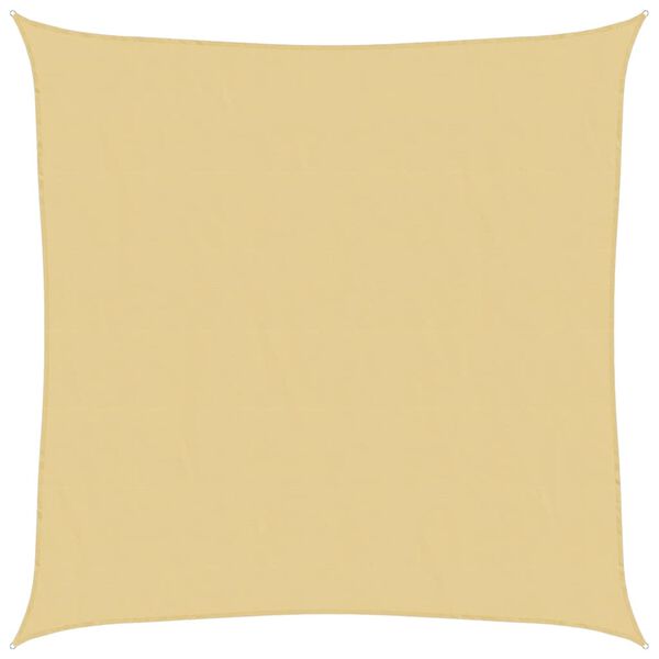 vidaXL Senčno jadro peščeno 3,6x3,6 m 100 % poliester oxford