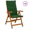 vidaXL Ležeči vrtni stoli 8 kos Naravna Masiven les akacije