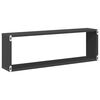 vidaXL Stenske police kockaste 2 kosa sive 80x15x26,5 cm
