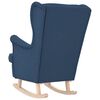 vidaXL Gugalni stol Blue 74x90x102 cm Tkanina