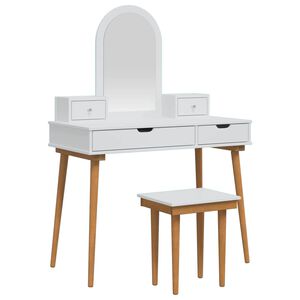 vidaXL Komplet toalet FAUSKE 5 kos Bela 100 x 50 x 143 cm