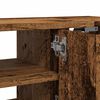 vidaXL Stenska omarica starinski les 101x30x29 cm inženirski les