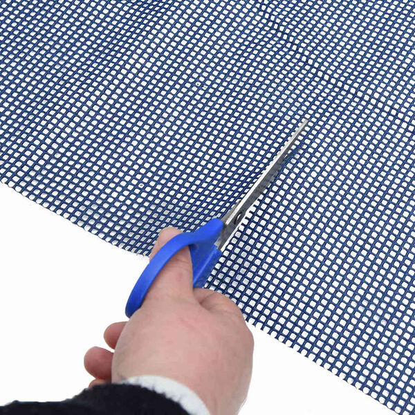 vidaXL Preproga za &scaron;otor Modra 800 x 350 cm Poliester