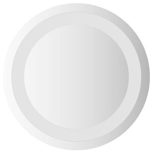 vidaXL LED kopalni&scaron;ko ogledalo Transparentno &Oslash; 30 cm kaljeno steklo