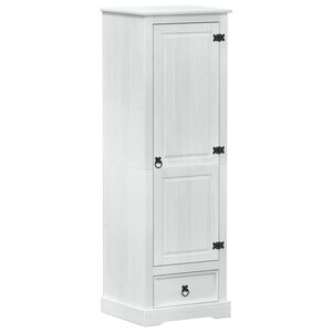 vidaXL Omare Bela 55 x 50 x 170 cm Masivno borovo les