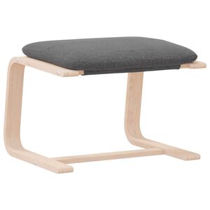 vidaXL Stolček za noge temno siv 51x41x40 cm blago