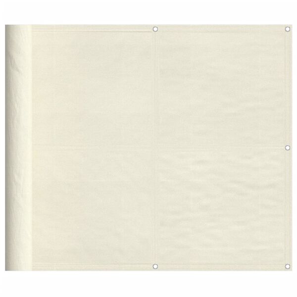vidaXL Balkonsko platno krem 90x800 cm 100 % poliestrski oxford