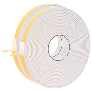 vidaXL Samolepilni pena trak 2 kos Bela 20mm x 10m CR pena