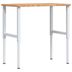 vidaXL Delovna miza rjava 100x60x(71,5-98) cm hrastovina pravokotna