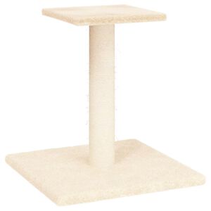 vidaXL Mačji praskalnik s plo&scaron;čadjo krem 38 cm