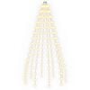 vidaXL Lučke za novoletno jelko 150 LED Toplo bela 150 cm