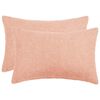 vidaXL Prevleka za blazino 2 kos HEERLEN Roza 30 x 50 cm Boucl&eacute;