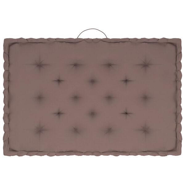 vidaXL Talne blazine za palete 7 kosov taupe bombaž