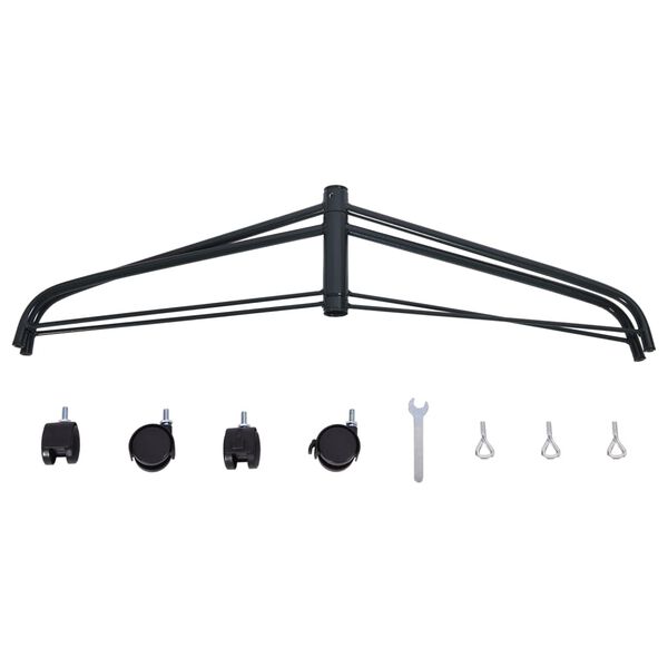 vidaXL Stojalo za novoletno jelko s kolesi 87x82x26,5 cm