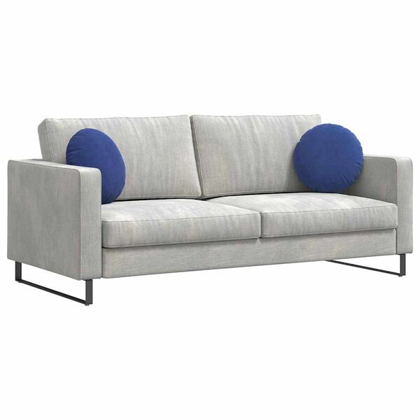 vidaXL Sedežne blazine 2 pcs Policijska modra Ø 40 x 13 cm Žamet