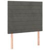 vidaXL Posteljni okvir brez vzmetnice temno siv 100x200 cm žamet