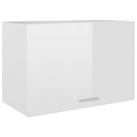 vidaXL Viseča omarica visok sijaj bela 60x31x40 cm iverna plošča