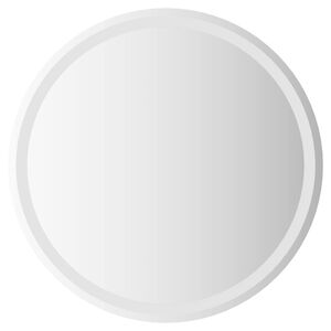 vidaXL LED kopalni&scaron;ko ogledalo Transparentno &Oslash; 70 cm kaljeno steklo