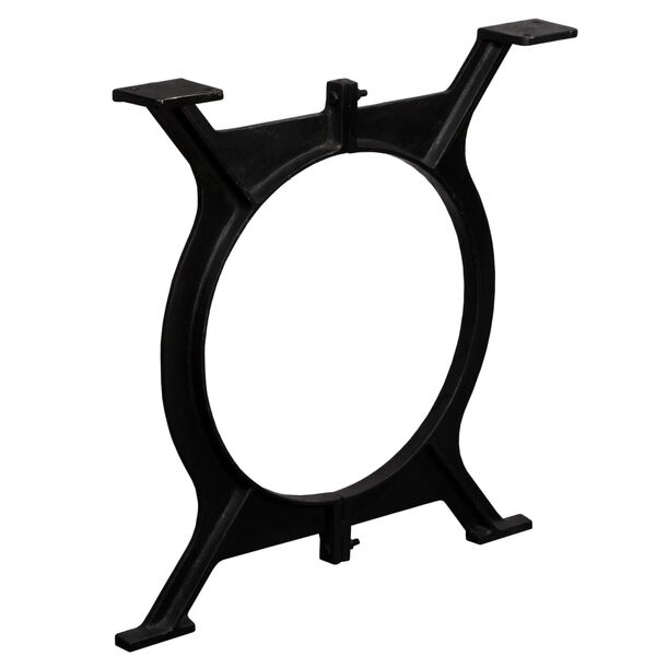 vidaXL Noge za jedilno mizo 2 kosa O okvir lito železo