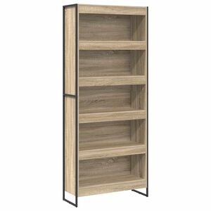 vidaXL Knjigovni omar 80 x 30 x 189,5 cm Inženirski les Sonoma