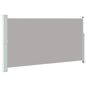 vidaXL Zložljiva stranska tenda za teraso 160x300 cm siva
