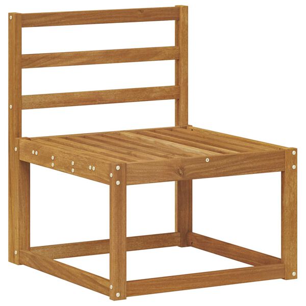 vidaXL Zunanja garnitura za sedenje 10 pcs Naravna Masiven les akacije