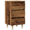 vidaXL Nočna omarica Old Wood 40x35x69 cm Inženirski les