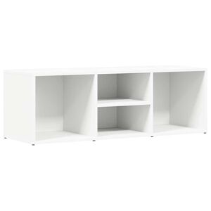 vidaXL Klop za shranjevanje čevljev bela 102x35x35 cm inženirski les