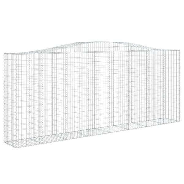 vidaXL Obokane gabion ko&scaron;are 5 kosov 400x50x160/180cm pocinkano železo