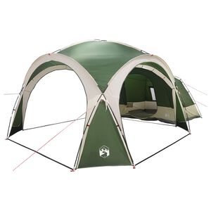 vidaXL Stranska &scaron;otor Zelena 410 x 410 x 250 cm Poliester in jeklo