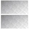 vidaXL Stopnice Pravokotna 2 pcs srebrna 60 x 30 cm Aluminij