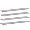 vidaXL Stenske police 4 kosi siva sonoma 100x20x1,5 cm inženirski les