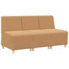 vidaXL Modularna sofa enota brez naslonov 3 kos Bež