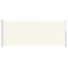 vidaXL Zložljiva stranska tenda za teraso 200x500 cm krem