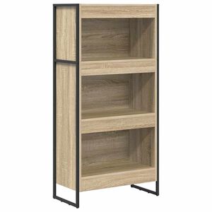 vidaXL Knjigovni omar 60 x 30 x 121 cm Inženirski les Sonoma