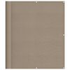 vidaXL Balkonsko platno taupe 120x700 cm 100 % poliestrski oxford