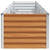 vidaXL Vrtna visoka greda 390 x 50 x 36 cm Cinkana jeklena