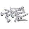 vidaXL Leseni vijaki 12 kos srebrna M3,5 x 20 mm Jeklo