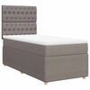 vidaXL Box spring postelja z vzmetnico taupe 80x200 cm blago
