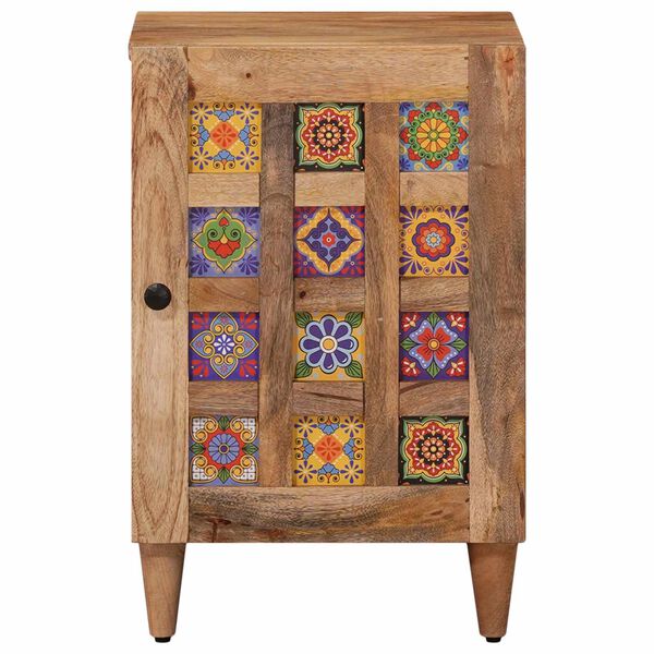 vidaXL Kopalni&scaron;ka omarica Naravna 38 x 33,5 x 58 cm Masiven les manga