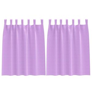 vidaXL Zavese za zatemnitev z obroči 2 pcs Vijolična 140 x 140 cm