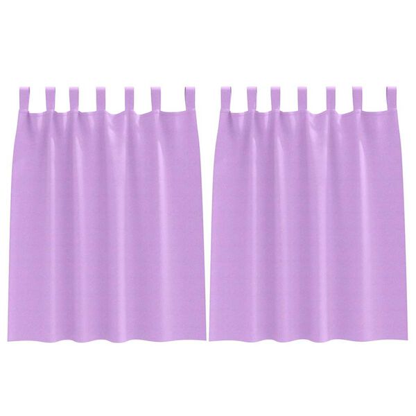 vidaXL Zavese za zatemnitev z obroči 2 pcs Vijolična 140 x 140 cm