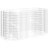 vidaXL Visoka greda gabion pocinkano železo 200x100x100 cm